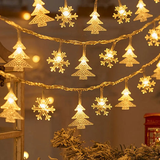 Christmas Tree Snowflake LED String