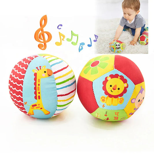 Baby Toys 0 12 Months Soft Cloth Rattle Ball