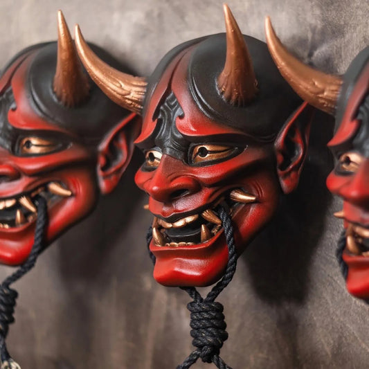 Devil Mask Japanese Scary Monster Kabuki Samurai