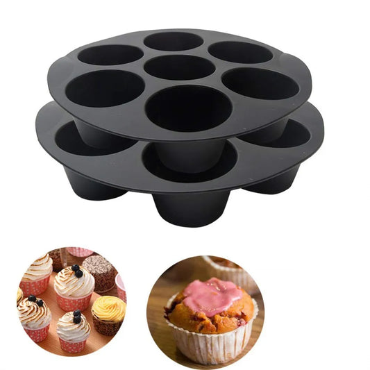 7 Cups Air Fryer Muffin Silicone Mold