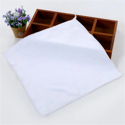 10PCS White Soft Microfiber Towel