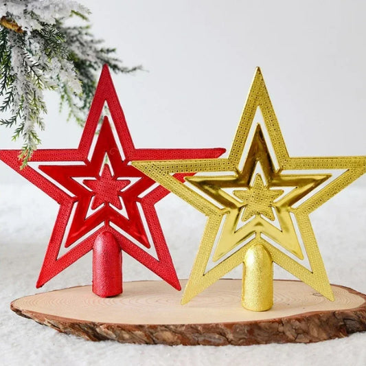 50PCS Christmas Tree Top Star Decoration