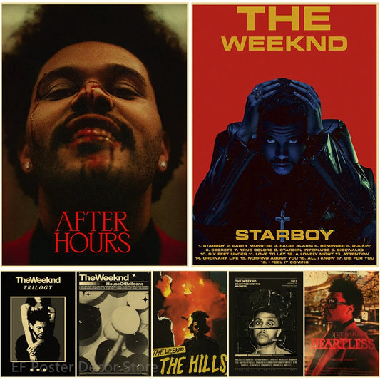 The Weeknd Retro Poster