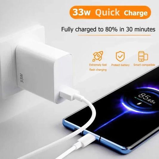 USB Charger 33W Quick Charge 3.0