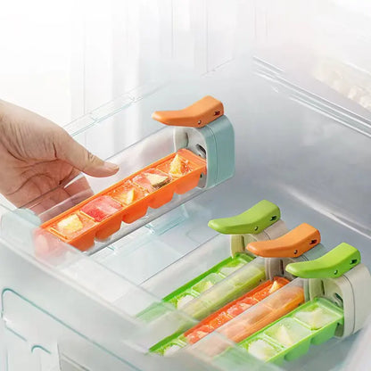 Ice Cube Tray Easy Demould Ice Maker with Handle Single