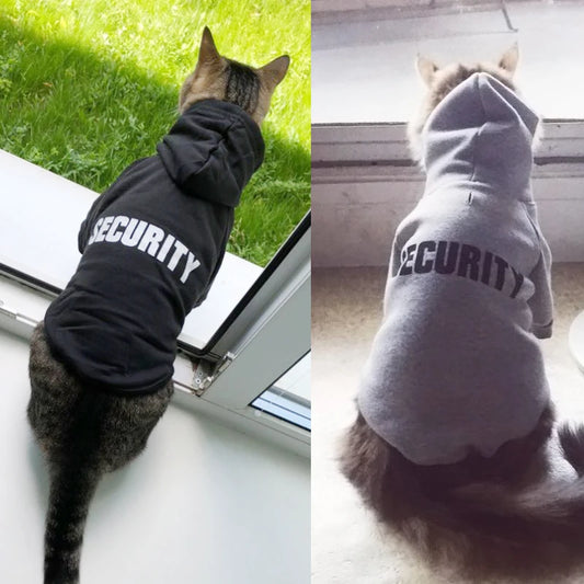 Security Cat Coats Jacket Hoodies