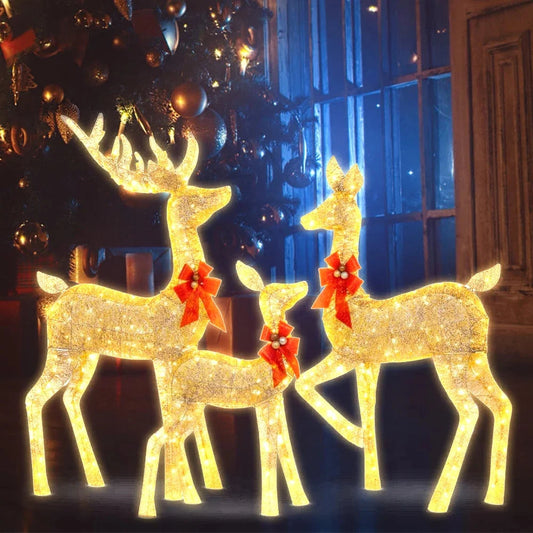 3Pcs Christmas Deer Decoration Light LED